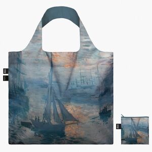Getty Museum LOQI Reusable Tote Bag - Claude Monet Sunrise Marine Painting Art